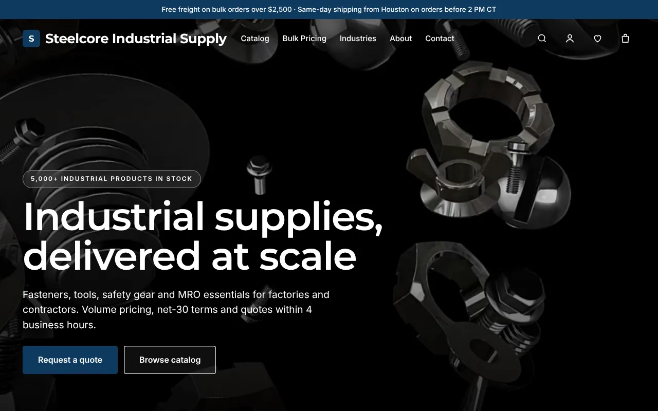 AI-generated b2b / wholesale preview